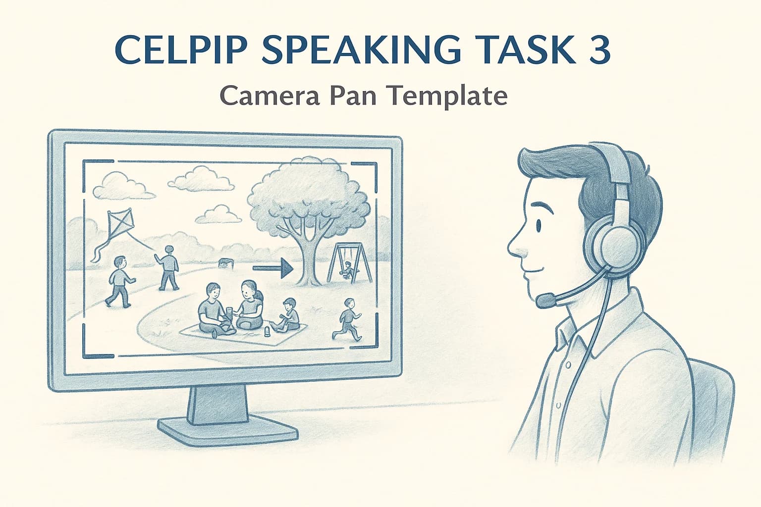 CELPIP Speaking Task 3: Camera Pan template