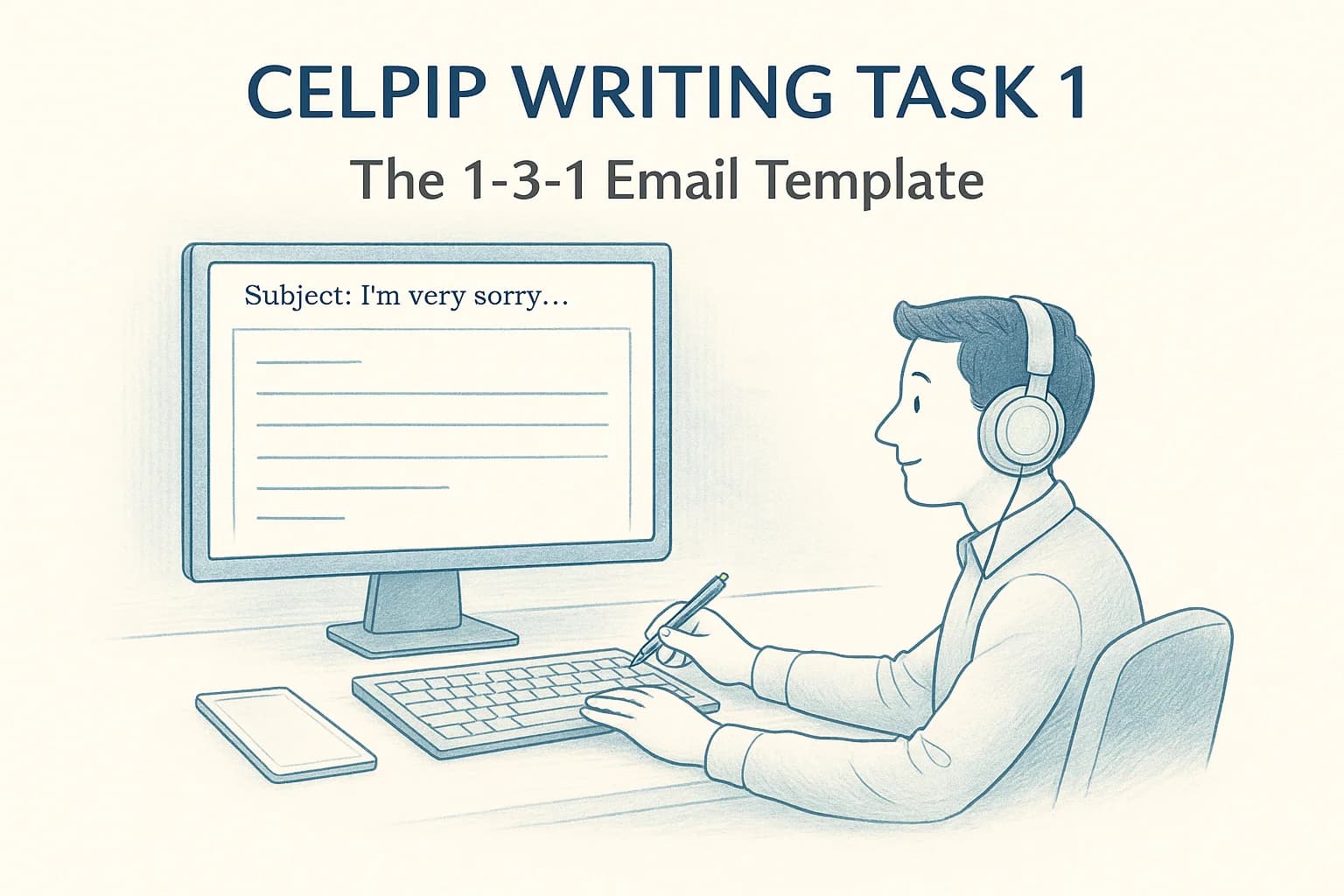 CELPIP Writing Task 1: The 1-3-1 Email template