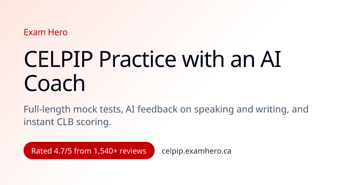 CLB Score Converter: CELPIP, IELTS and PTE Core | CELPIP Exam Hero